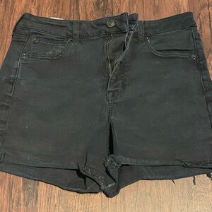 American Eagle Outfitters Next Level Stretch Black Jean Shorts